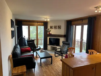 TV/Unterhaltungsangebot in der Unterkunft Valley-view apartment in Veysonnaz