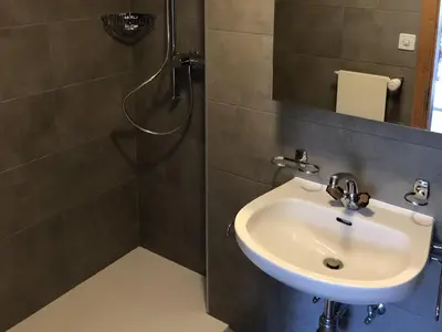 Ein Badezimmer in der Unterkunft Apartment in Les Mélèzes near Gondola