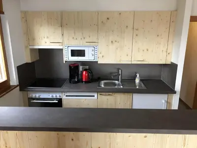 Küche/Küchenzeile in der Unterkunft Apartment in Les Mélèzes near Gondola