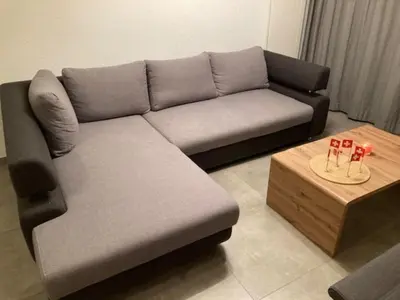 Ein Sitzbereich in der Unterkunft Apartment in Les Mélèzes near Gondola