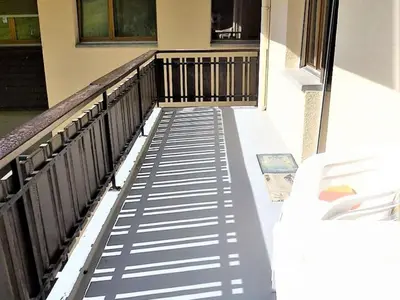 Ein Balkon oder eine Terrasse in der Unterkunft Studio in Veysonnaz by Ski Slopes & Gondola