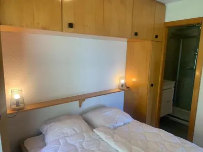 Ein Bett oder Betten in einem Zimmer der Unterkunft Apartment in Veysonnaz near Ski area