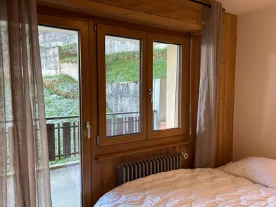 Ein Bett oder Betten in einem Zimmer der Unterkunft Apartment Veysonnaz near Ski Lift 4 Vallées