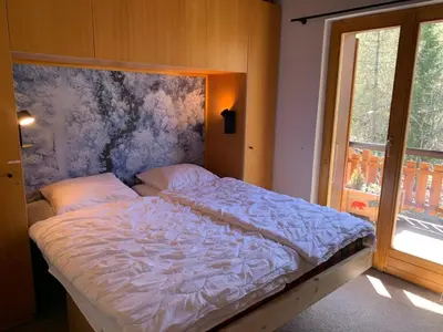 Ein Bett oder Betten in einem Zimmer der Unterkunft Marvelous apartment with balcony
