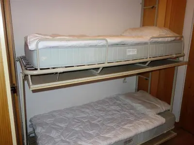 Ein Bett oder Betten in einem Zimmer der Unterkunft Apartment with balcony views of Nendaz