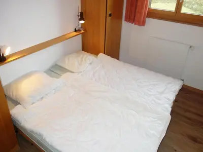 Ein Bett oder Betten in einem Zimmer der Unterkunft Apartment with balcony views of Nendaz
