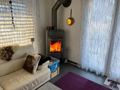 Ein Sitzbereich in der Unterkunft Casa Arena