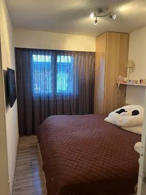 Ein Bett oder Betten in einem Zimmer der Unterkunft Magnifique appartement avec une Superbe Vue panoramique