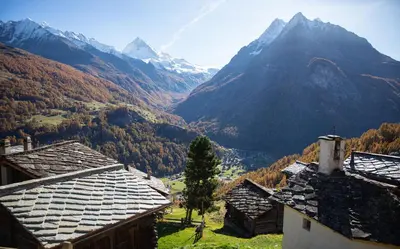 Naturlandschaft in der Nähe des Chalets