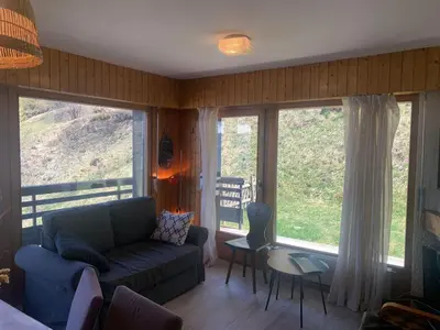 Ein Sitzbereich in der Unterkunft Mont-Rouge E 036 - VIEW apartment 6 pers