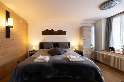 Ein Bett oder Betten in einem Zimmer der Unterkunft Studio zentral in Grindelwald