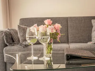 Ein Sitzbereich in der Unterkunft Apartment Residence Chateau A-1 by Interhome