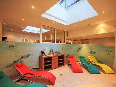 Ein Sitzbereich in der Unterkunft Apartment Residence Chateau B-2 by Interhome