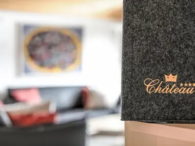 Ein Sitzbereich in der Unterkunft Apartment Residence Chateau B-3 by Interhome