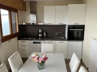 Küche/Küchenzeile in der Unterkunft Diablerets D 023 - MOUNTAIN apartment 6 pers