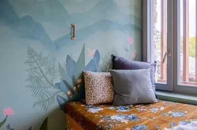 Ein Bett oder Betten in einem Zimmer der Unterkunft Tiny house Les Nomades