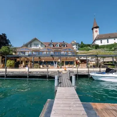 HAUS AM SEE Lakefront Rooms on Lake Thun SELF CHECK-IN Digital Reception