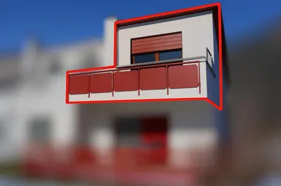 Das Gebäude in dem sich die Ferienwohnung befindet