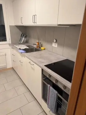 Küche/Küchenzeile in der Unterkunft Bellevue Apartment