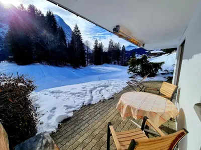 MOM - Alpine Boutique Apartments, Grindelwald gletscher, Eiger View Terrace Studio im Winter
