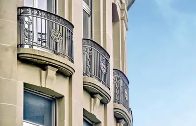 Ein Balkon oder eine Terrasse in der Unterkunft BANK House Studio M 102 - GRIWA RENT