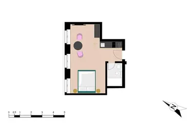Grundriss der Unterkunft BANK House Studio M 102 - GRIWA RENT