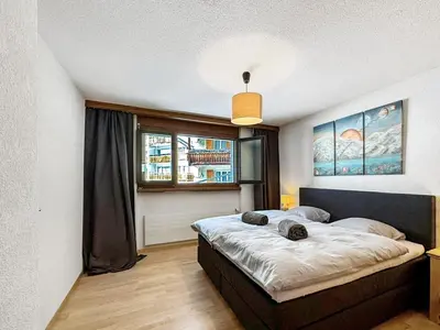 Ein Bett oder Betten in einem Zimmer der Unterkunft Matterhorn Horizon - Zermatt Swiss Alps