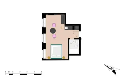 Grundriss der Unterkunft BANK House Studio M 202 - GRIWA RENT