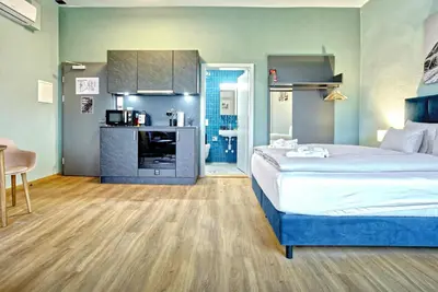 Küche/Küchenzeile in der Unterkunft BANK House Studio L 104 - GRIWA RENT