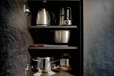 Küche/Küchenzeile in der Unterkunft BANK House Studio L 205 - GRIWA RENT