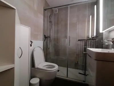 Ein Badezimmer in der Unterkunft Edelweiss Anzère