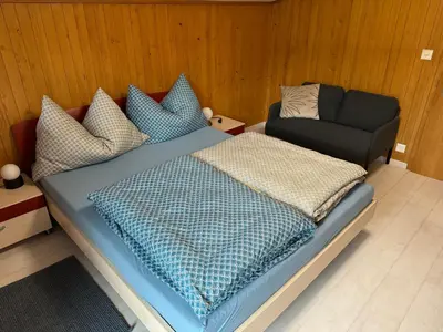 Ein Bett oder Betten in einem Zimmer der Unterkunft See und Berge Simply, ohne Dusche