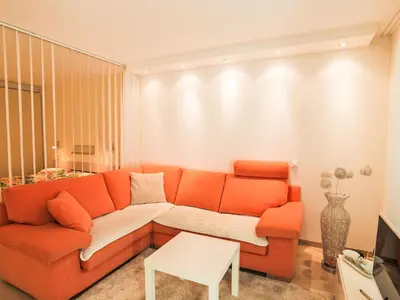 Ein Sitzbereich in der Unterkunft Apartment Cristal-5 by Interhome