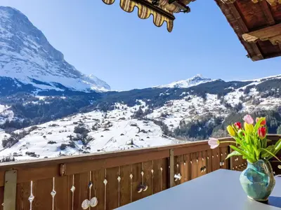Ein allgemeiner Bergblick oder ein Berglick von der Ferienwohnung aus