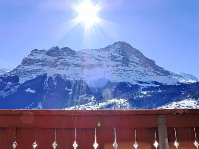 Ein allgemeiner Bergblick oder ein Berglick von der Ferienwohnung aus