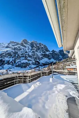 Ein allgemeiner Bergblick oder ein Berglick von der Ferienwohnung aus