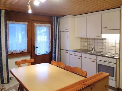 Küche/Küchenzeile in der Unterkunft Apartment Haus Quelle-1 by Interhome