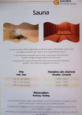 Grundriss der Unterkunft Thyon 2000, Vex, Les Collons, studio Velan 218