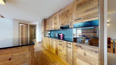 Küche/Küchenzeile in der Unterkunft Les Mayens MA 021 - LUXURY apartment 18 pers