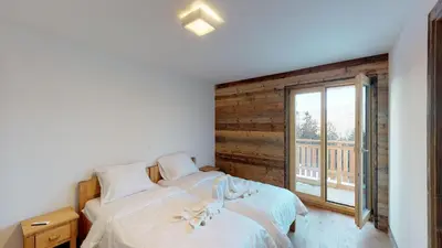 Ein Bett oder Betten in einem Zimmer der Unterkunft Les Mayens MA 022 - LUXURY apart