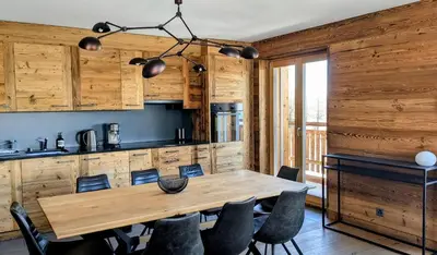 Küche/Küchenzeile in der Unterkunft Les Mayens MA 022 - LUXURY apart