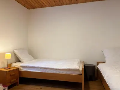 Ein Bett oder Betten in einem Zimmer der Unterkunft Aletsch Arena - Accommodation 5 minutes from the ski lifts