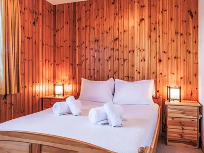 Ein Bett oder Betten in einem Zimmer der Unterkunft Chalet Panorama des Cimes by Interhome