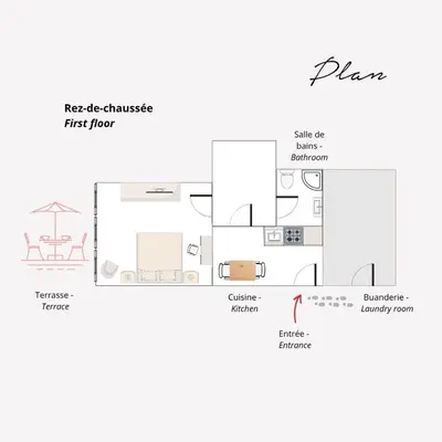 Grundriss der Unterkunft Big modern flat