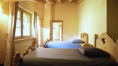 Ein Bett oder Betten in einem Zimmer der Unterkunft Chalet des Reines - Luxe discret, vue imprenable, calme absolue