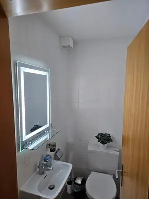 Ein Badezimmer in der Unterkunft Apartment Haus Stalu 5 guests
