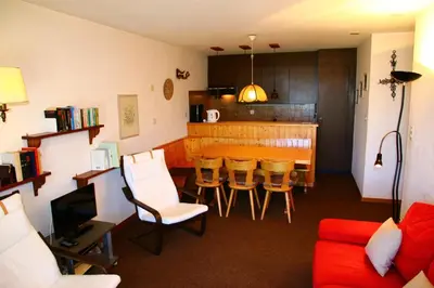Ein Sitzbereich in der Unterkunft Greppons O 002 - MOUNTAIN apartment 6 pers