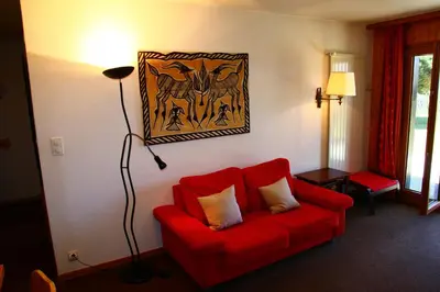 Ein Sitzbereich in der Unterkunft Greppons O 002 - MOUNTAIN apartment 6 pers