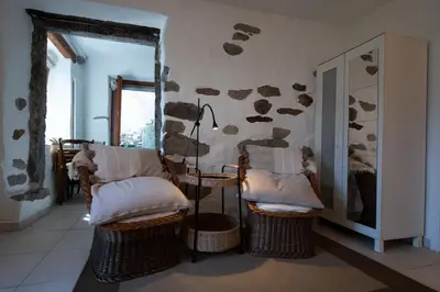 Ein Sitzbereich in der Unterkunft Casa Banfi
