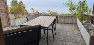 Ein Balkon oder eine Terrasse in der Unterkunft Bären-Krattigen
